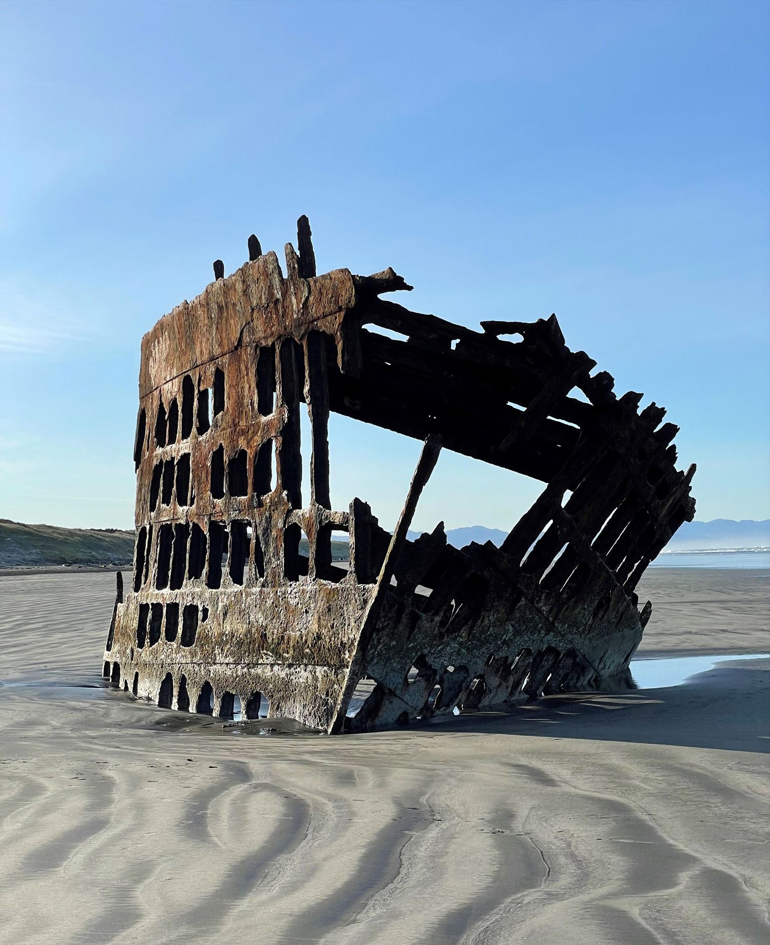 Wreck of the Peter Iredale - Fort Stevens State Park - by Pacific Alarm Systems